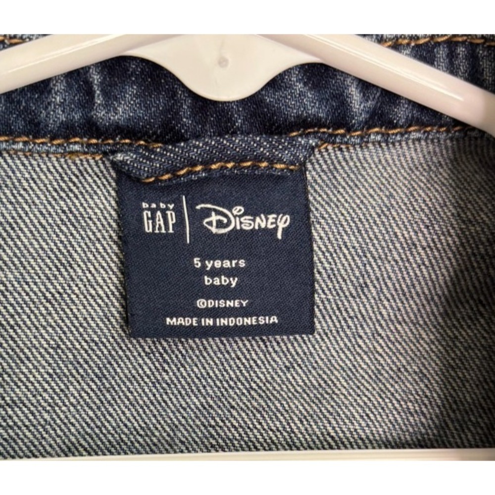 Baby Gap Minnie Mouse 5T 5 Years Patch Denim Jean Jacket Embroidered Disney - Picture 5 of 9